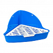 Туалет Угловой "Амели P100" для грызунов (с сеткой) 270х270х160мм Triol