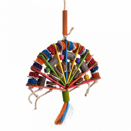 HAPPY BIRD Игрушка "Bamboo Fan" для птиц 52х29см